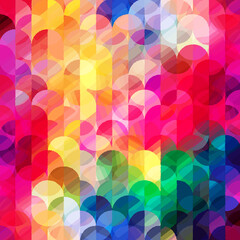 Fototapeta premium A vibrant, seamless pattern of colorful graffiti art layered on a weathered concrete wall art