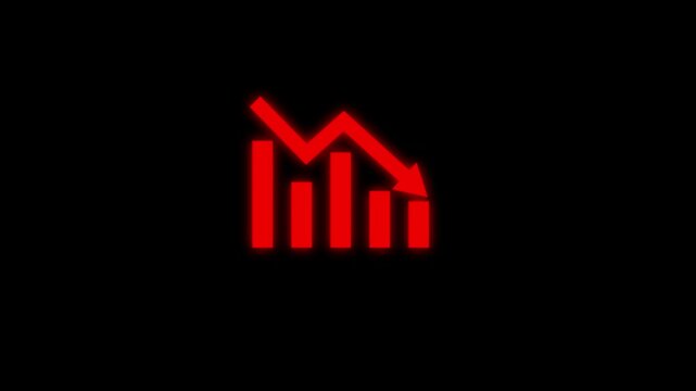 Motion animated footage. Statistics bars columns growth, arrow up. Finance, Bar graph going up, Profit concept, positive increase chart. business graph.Business growth concept in graph chart animation