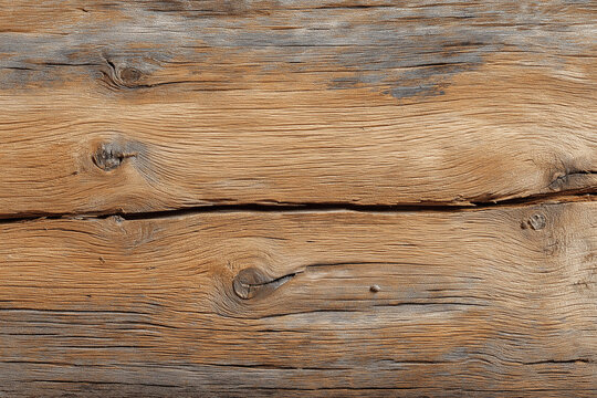 texture of old light cracked wood with knots