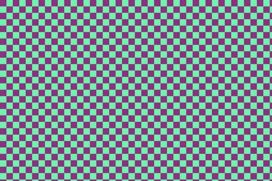 3d geometric checkered pattern with pink and cyan colors