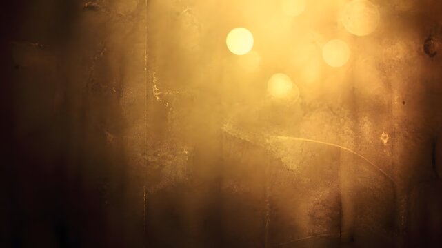 Abstract golden warm light glowing bokeh background texture pattern with background abstract defocused gradient backdrop resource