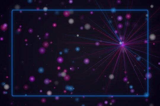 Space scene with cosmic galaxy and bright star flare effect