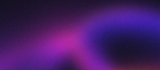 Abstract purple gradient background with grainy texture and neon blue light. Soft blurred violet wave pattern for modern web design. Dark magenta aesthetic backdrop for digital marketing art.