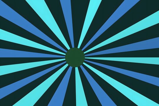 Radiating light rays forming a starburst pattern in space