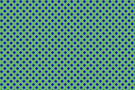 Geometric pattern of blue stars on lime green background