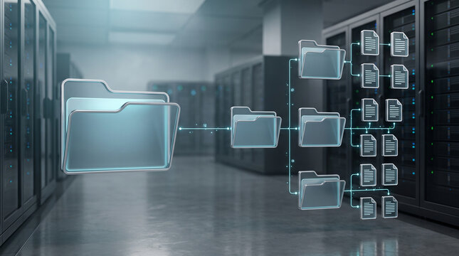 Digital Folder Network and Document Management in Data Center