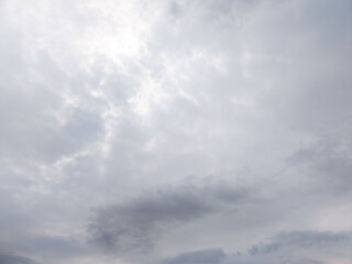 Obraz premium Grey overcast sky with stratocumulus clouds