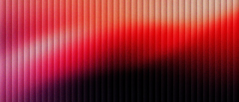 Abstract red gradient background with vertical lines. Modern textured backdrop with soft light blur and rhythmic patterns. Vibrant scarlet and black wallpaper for digital design and banners.