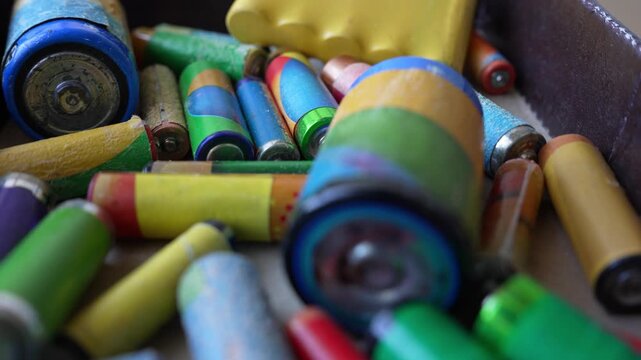 Used batteries waste for recycling