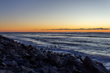 Obraz premium Tasman Sea, Hokitika River Bar