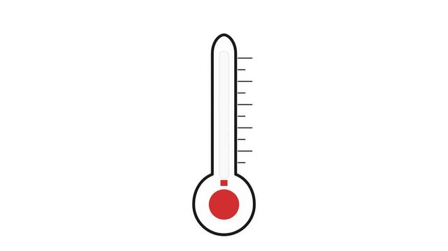 Thermometer icon showing temperature check process for health monitoring and medical diagnosis