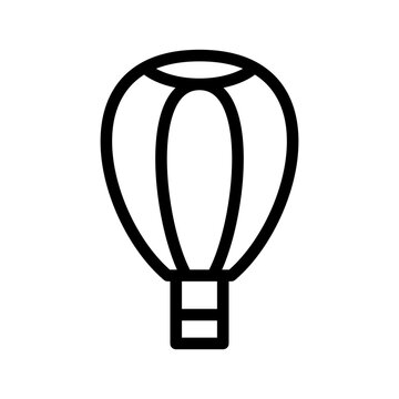 Hot Air Balloon Icon Vector Symbol Design Illustration