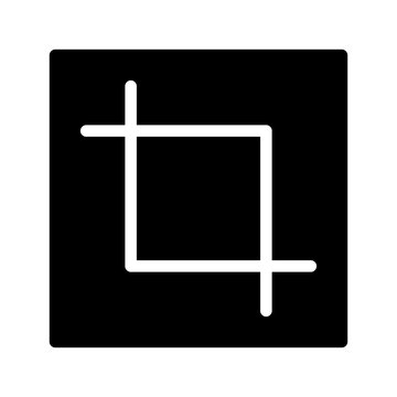 Crop Icon Vector Symbol Design Illustration