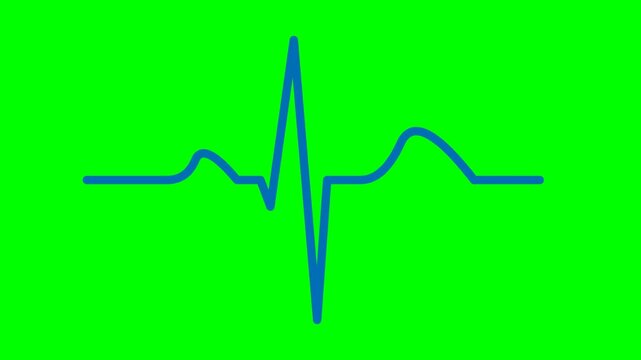 Heartbeat line icon illustrating vital monitoring process for cardiac health and medical tracking