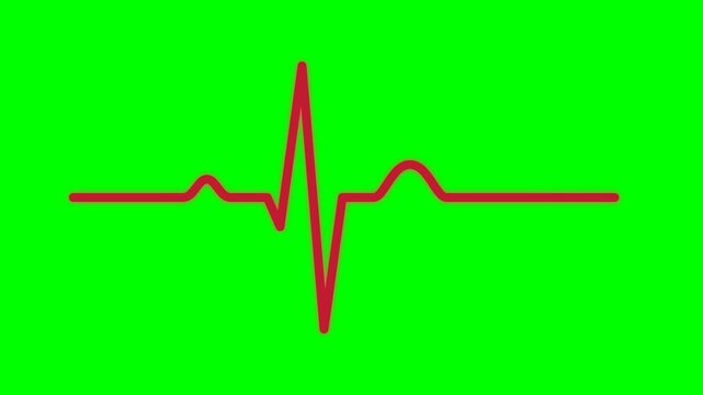 Heartbeat line icon illustrating vital monitoring process for cardiac health and medical tracking