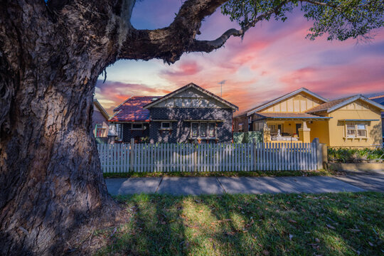 Suburban residential Brick house in Sydney  NSW Australia 