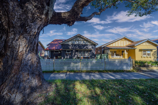 Suburban residential Brick house in Sydney  NSW Australia 