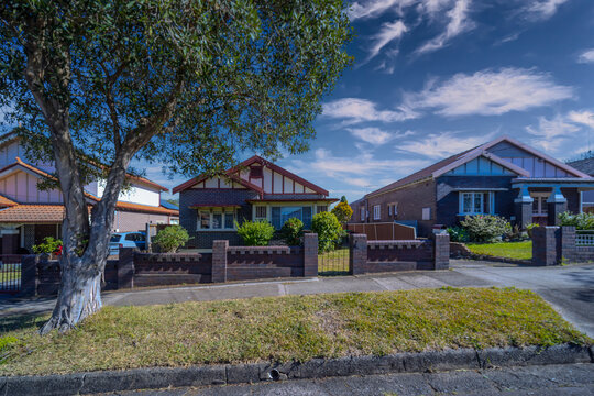 Suburban residential Brick house in Sydney  NSW Australia 