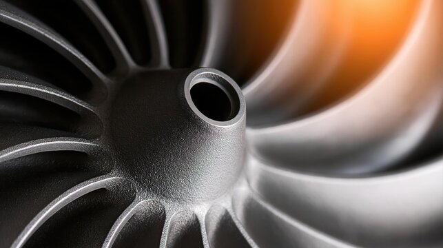 Turbocharger turbine impeller with metal blades for automotive engine power boost