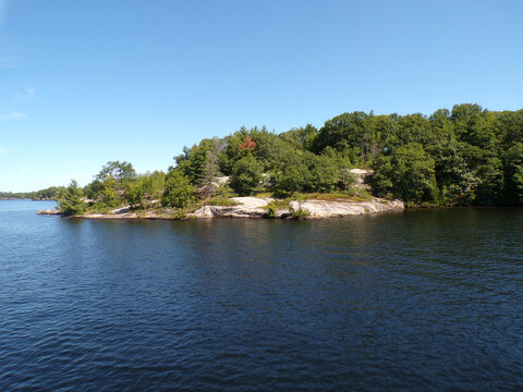 Summer landscape of lake Muskoka