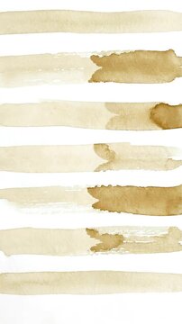 Brown Coffee Stains Drawing Horizontal Lines on White Paper Surface