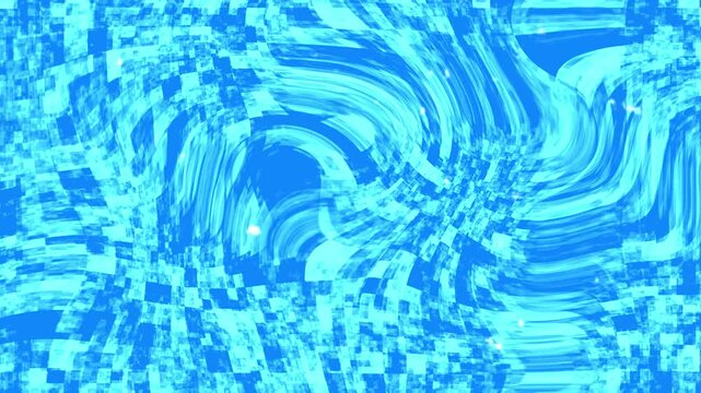 Abstract blue liquid wave patterns with black horizontal divider for graphic design backgrounds
