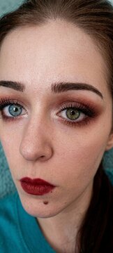 beautiful girl face portrait closeup