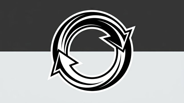 Circular rotation arrows refresh icon