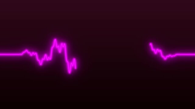 Neon wave forms pulsing with energy across dark background for medical or tech concepts