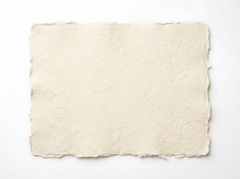 Textured off white paper sheet with natural aged appearance