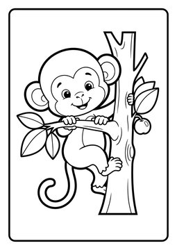 Cute animal activity coloring pages featuring adorable original animals enjoying fun everyday activities, designed with bold clean outlines and simple shapes for children.