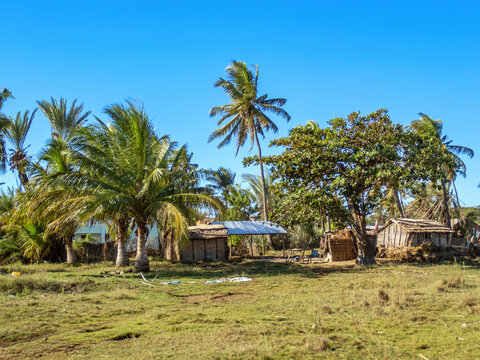 Rural Village along the Coastal Route Ancienne N9 from Toliara to Andavadoaka, Madagascar