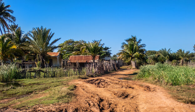 Rural Village along the Coastal Route Ancienne N9 from Toliara to Andavadoaka, Madagascar