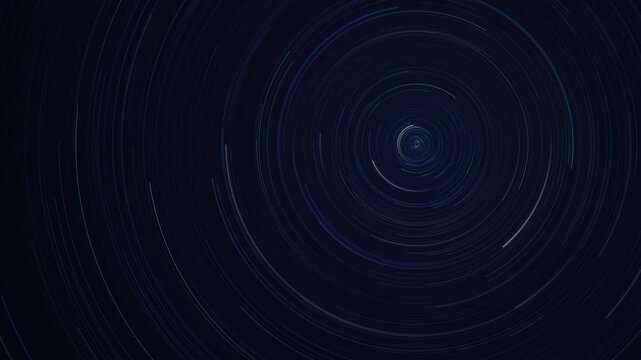 Star trails motion background night sky circular galaxy space long exposure timelapse