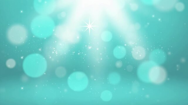 Sparkle graphic background soft teal bokeh with glowing light, dreamy abstract texture and abstract blur in aqua teal glow for elegant seasonal design SEO friendly url title