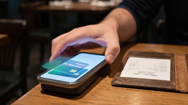 Instant Payment with NFC Smartphone Contactless Restaurant Checkout