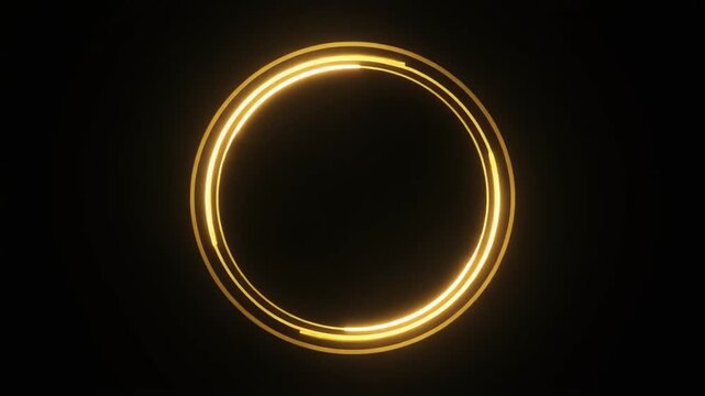 Ultra realistic gold light trail arcs between two fixed points against dark space, with emerald highlights and open negative space, creating futuristic technology background for commercial design use.