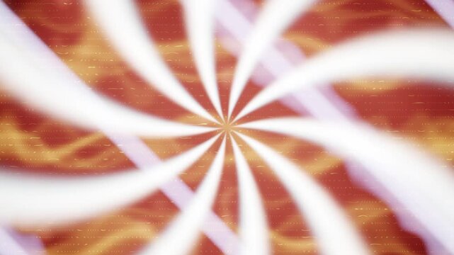 Abstract hypnosis spiral background spinning with optical illusion light motion 4K loop