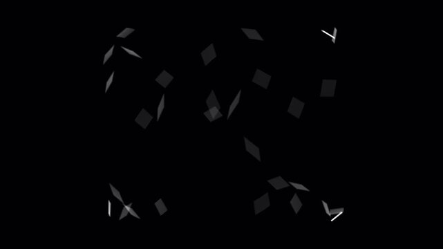 Tiny white particles floating in dark space symbolizing abstract digital information flow or data particles