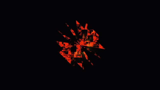 Fiery explosive burst with glowing embers in dark cinematic motion for celebration events