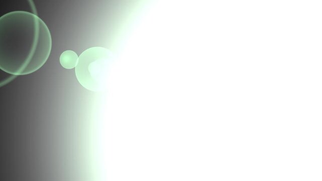 Soft glowing light abstract background with gentle organic bubbles floating in cinematic motion