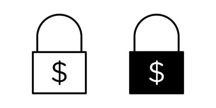 Fixed price icon flat illustrations collection. EPS10
