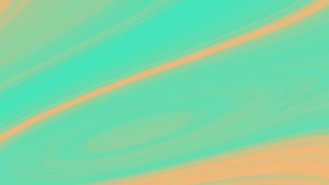 Dynamic abstract fluid art background featuring flowing teal and peach marble patterns looping