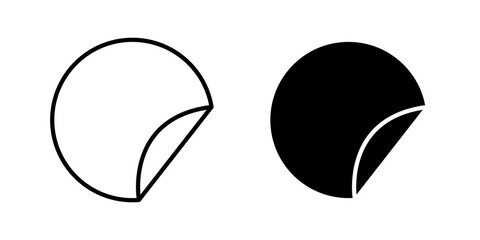 Fototapeta na wymiar Sticker icon flat illustrations collection. EPS10