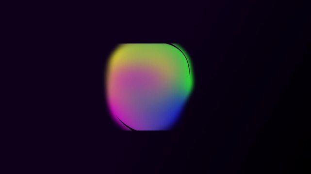 Abstract fluid shapes evolve with vibrant neon gradients during ethereal motion sequence