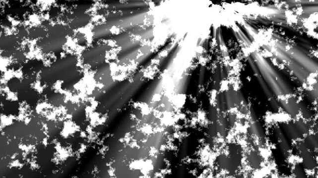 Abstract Light Streaks with Particle Explosion during Cosmic Event