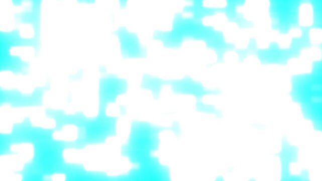Blue and white organic texture waves moving across black bars in abstract digital animation