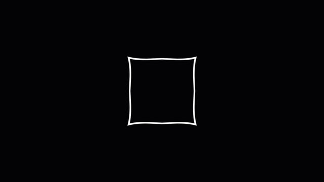 Geometric Shapes Evolving Seamlessly with Subtle Motion Against a Dark Background
