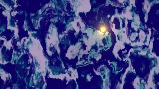 Abstract motion background blue marble fluid pattern seamless loop 4K