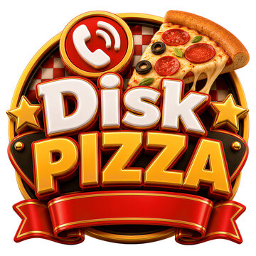 Pizza Special 3D Promotional Badges and Labels Collection